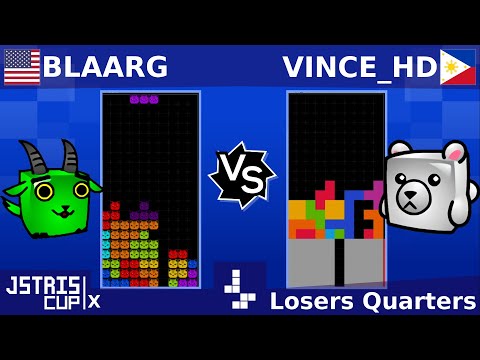 Jstris Cup X - VinceHD Vs. Blaarg - Losers Quarters