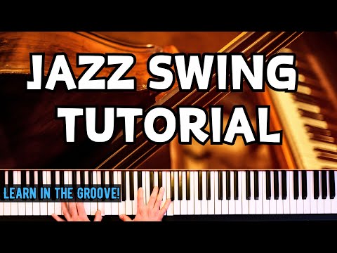 Jazz Piano Swing Groove Tutorial - Walking Bass, Chord Voicings and Rhythm Comping Exercises