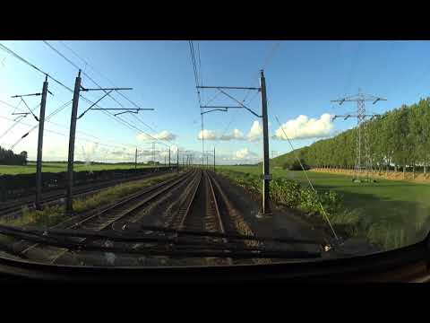 A train driver's view: Utrecht CS - Schiphol Airport, VIRM, 01-Sep-2019.