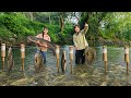 A lucky day for the two sisters - a bountiful catch of fish and a delicious fish meal.