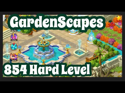 GardenScapes Level 854 #gardenscapes #walkthrough #walkthroughgameplay #smallyoutubesupport