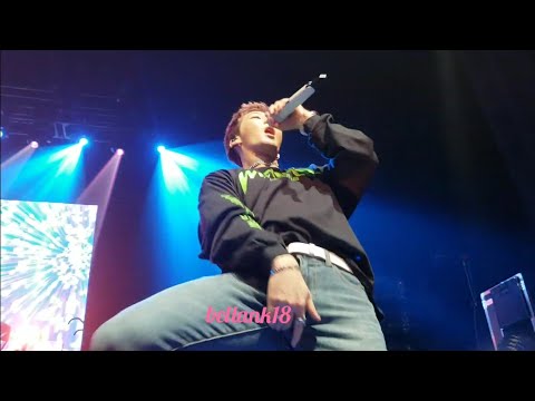 190124 (VCR+ Don't Flirt+ Luxury+ Ment:Hoon reading English banner) WINNER Everywhere Tour Chicago