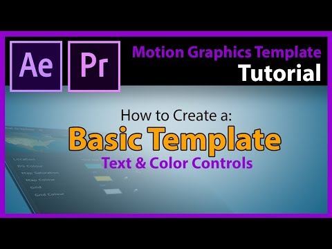 Motion Graphics Template (.MOGRT) introduction and Basic tutorial