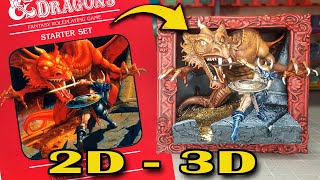 I Made the Iconic D&D Cover into a 3D Diorama