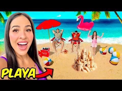 I built a beach in my house!! 🏖️
