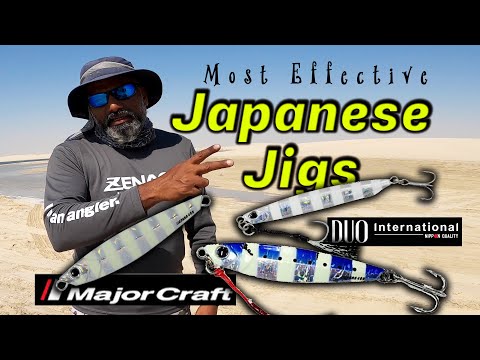Most effective Japanese jigs-Duo International drag metal - Majorcraft jigpara - Shore fishing video