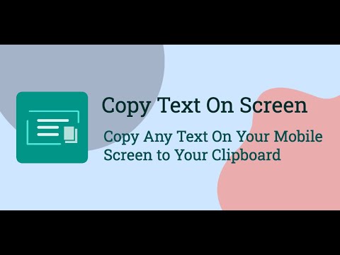 Copy Text On Screen