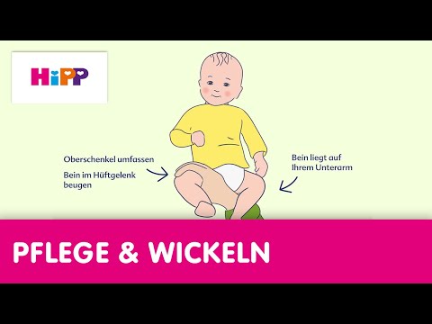 Hüftschonend wickeln – die besten Wickeltipps für Babys | HiPP Ratgeber: Pflege & Wickeln