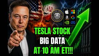 🚨 TESLA STOCK BIG DATA AT 10 AM ET! TSLA, SPCX, SPY, QQQ, ES, NQ, NVDA, AAPL, AMD! 🚀
