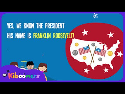 Presidents Day for Kids | President Song for Kids | Lyric Video | The Kiboomers