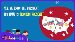 Presidents Day for Kids | President Song for Kids | Lyric Video | The Kiboomers