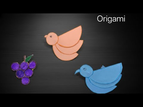 How to Make a Paper Bird  🕊️||  in 2 Minutes || Birds paper craft || paper toy for kids