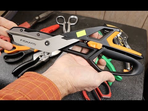 Fiskars PRO PowerArc Easy Action Aluminum Tin Snips: Super-Sized Scissors for big and little tasks.