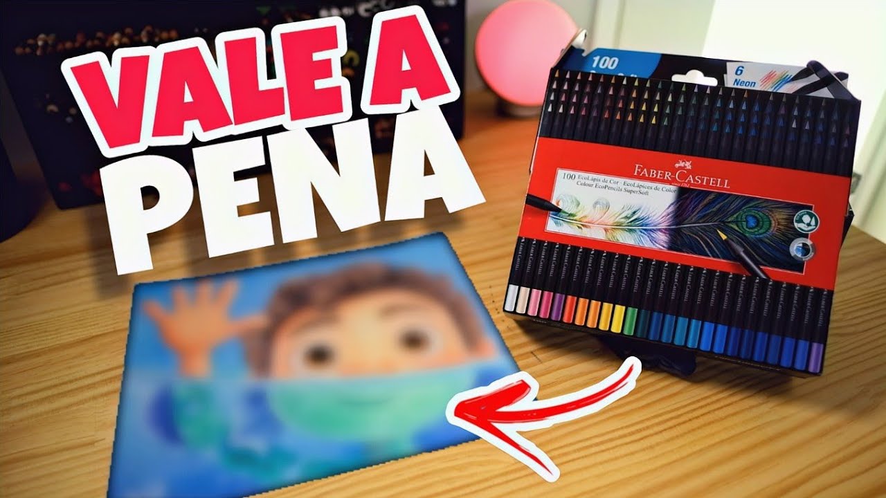 Lápis Faber Castell Super Soft 100 Cores - VALE A PENA 