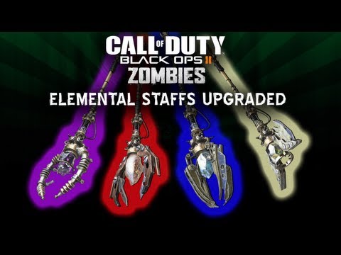 Black Ops 2 Origins Zombies How to Upgrade All 4 Elemental Staffs! All 4 Ultimate Staff Gameplay
