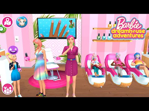 Barbie Dreamhouse Adventures - Design and Beauty Nails for Barbie -  Simulation Game