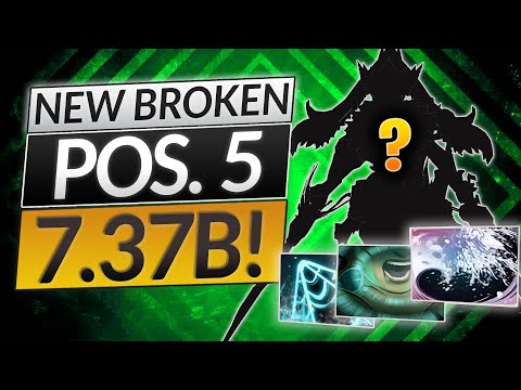 NEW BROKEN POSITION 5 Rising in the META - Dota 2 Naga Siren Support 7.37b Guide