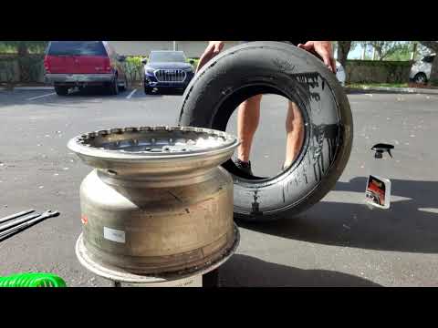 I try some new tires in the Coyote swapped fairmont Mickey thompson ET street R's