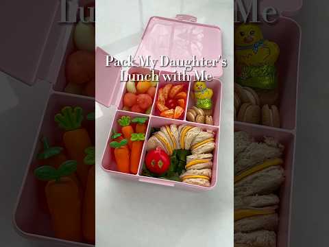 Pack my daughter’s lunch with me #asmr #momlife #packinglunch #organizedhome #lunchideas #bentobox