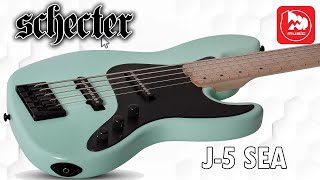 Video thumbnail for Пятиструнная бас-гитара SCHECTER J-5 SEA FOAM GREEN by PopMusicRu