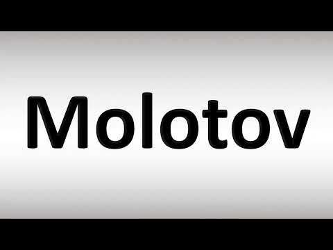 How to Pronounce Molotov