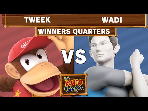 Kongo Kickoff - TSM | Tweek (Diddy Kong) Vs Wadi (Wiifit Trainer) Winners Quarters - Smash Ultimate