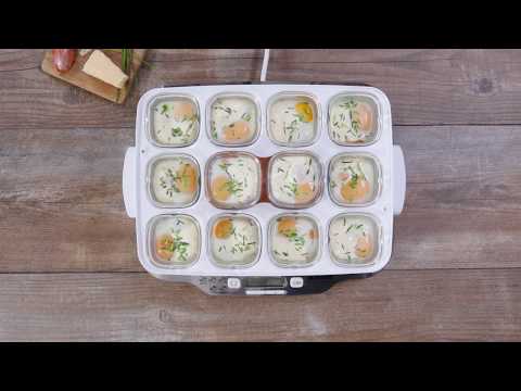 Des oeufs cocotte au saumon avec la yaourtière Multidelices !