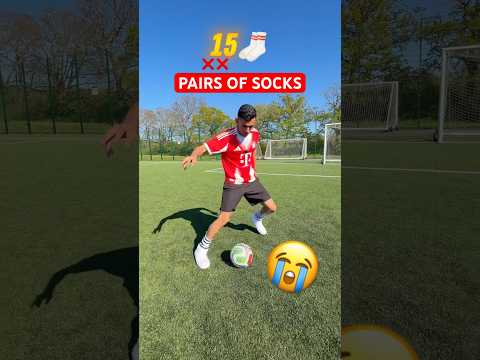 HOW MANY SOCKS⁉️😭 #xntonio #shorts #soccer #football #challenge