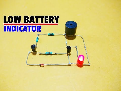 How To Make Battery Low Indicator With Buzzer For 12V Battery..Battery Level Indicator Circuit.. Video