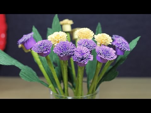 How to make Paper Flower 2017 - Paper Flower Making - DIY Paper Crafts