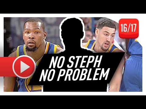 Kevin Durant & Klay Thompson Full Highlights vs Trail Blazers (2017.01.29) - No Steph, No Problem!
