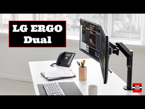 LG Ergo Dual 27QP88D 2nd Gen Monitors for Customized Workstations, Maximum Comfort IPS QHD panels
