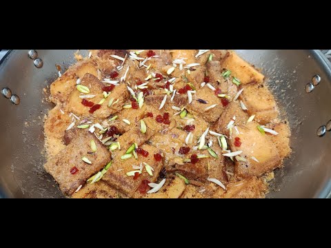 How To Make HYDERABADI DOUBLE KA MEETHA | Easy Double Ka Meetha Recipe Hindustani Zayka