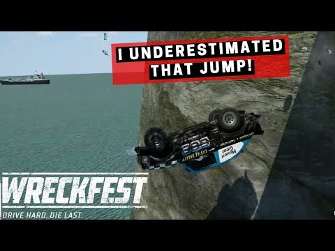 I was a little ambitious on that jump! Wreckfest Ep36 online multiplayer PC - Xbox - PS4