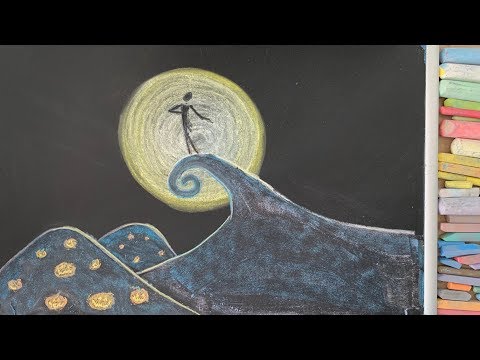 Nightmare Before Christmas ♫ Chalk Art Lullaby for Babies (Sally's Song)