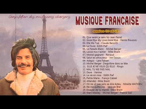 Jean Ferrat Greatest Hits Playlist - Les Plus Belles Chansons Collection_Musique Francaise 2021