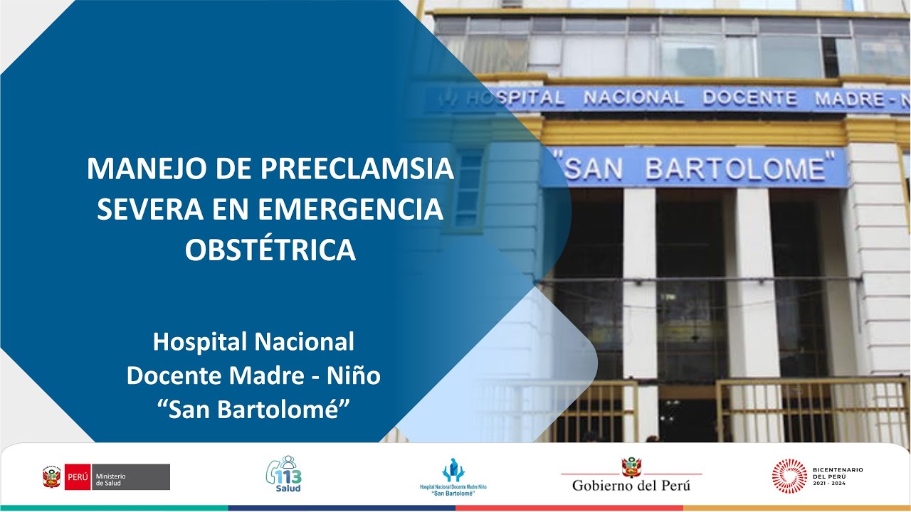 MANEJO DE PREECLAMSIA SEVERA EN EMERGENCIA OBSTÉTRICA