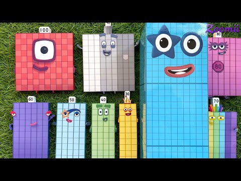 Looking for Numberblocks RAINBOW BIG 5000! NEW ASMR - Numberblocks Satisfying Video #52