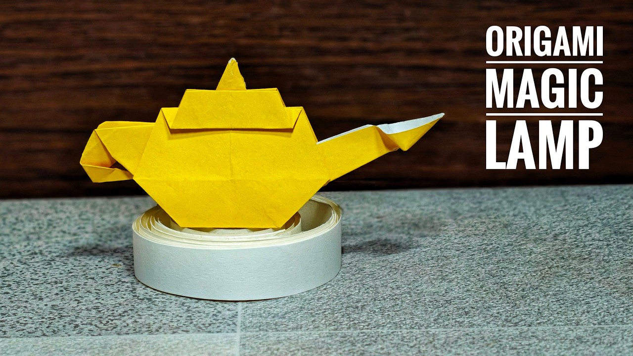 Origami Magic Lamp | Aladdin lamp 