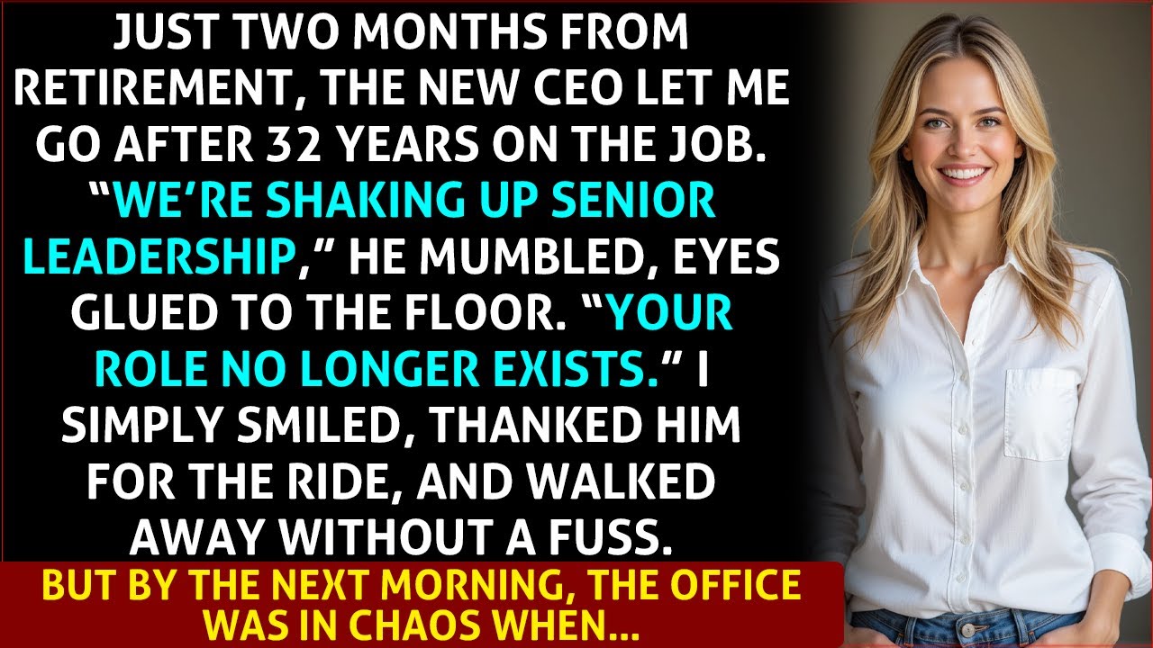 After 32 Years of Loyalty, the New CEO fired Me —He Didn’t Know Who He Was Dealing With