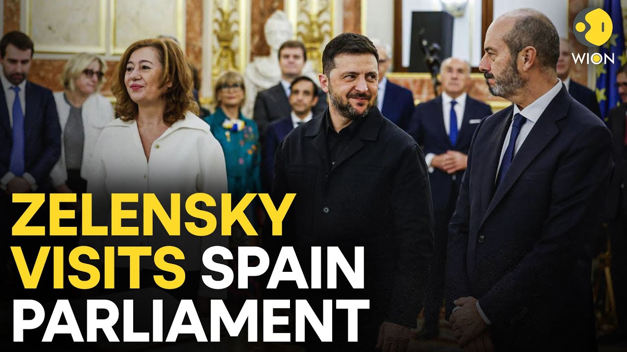 Zelensky in Spain LIVE: Zelensky Visits Spanish Parliament, Meets Heads of Congress And Senate |WION