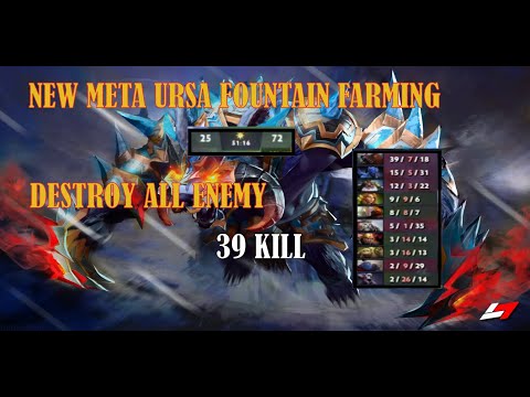 NEW IMBA 39 KILLS URSA —  FOUNTAIN FARMING — IMBA STRAT  in Dota 2020