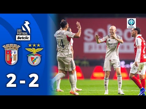 A wild spectacle in the top match! Benfica drops a point | Sporting Braga - Benfica Lisbon