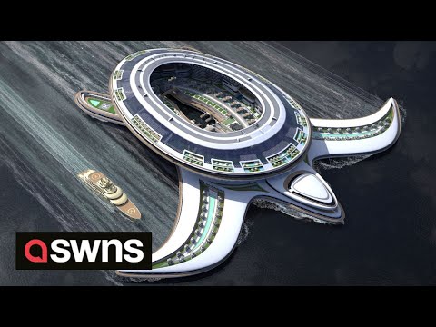 £6.8billion turtle-shaped floating city unveiled | SWNS