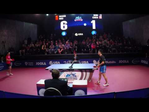 US Open Men's Singles Table Tennis Finals 2016 Las Vegas - Bob Chen vs Wang Wei - Game 2
