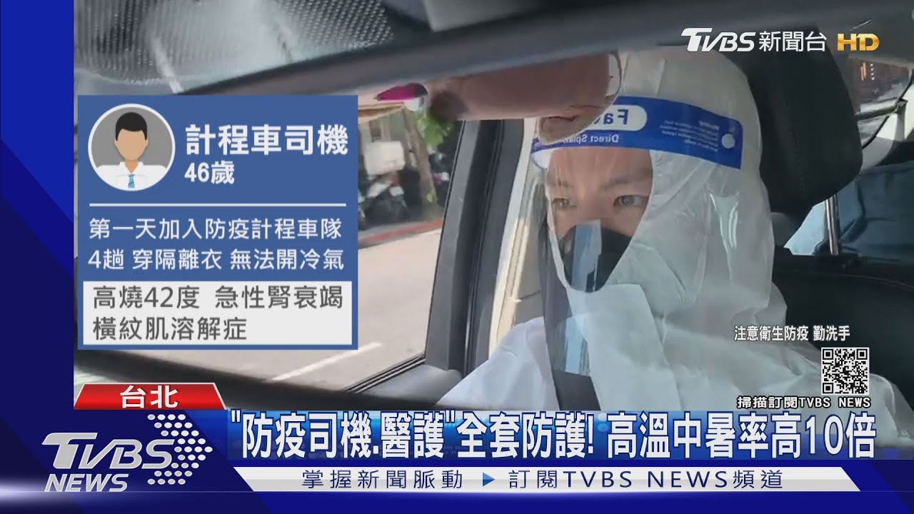 醫護、防疫司機「全套防護」 頻傳熱衰竭昏倒案例!