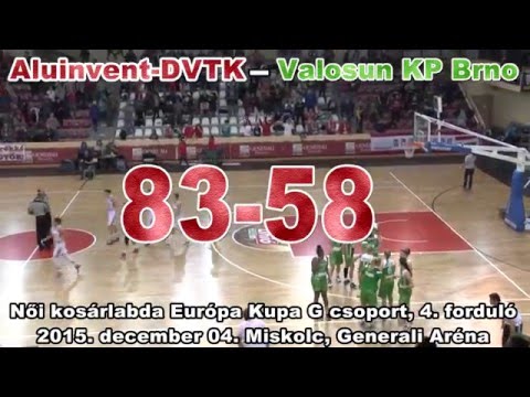 Aluinvent DVTK - Valosun KP Brno | 83-58 | 2015. december 4. | DVTK TV