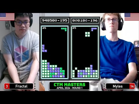 A THRILLING CHASEDOWN!! Fractal, Myles | Apr '24 Rd 1 | Classic Tetris Monthly Masters