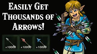 How to EASILY Get THOUSANDS of Arrows in Zelda Breath of the Wild!