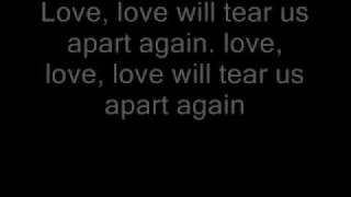 Joy division love will tear us apart lyrics